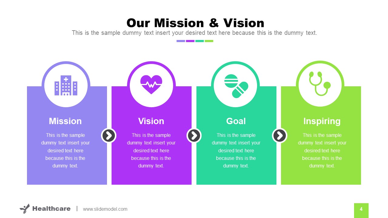 Mission Vision Healthcare PowerPoint SlideModel
