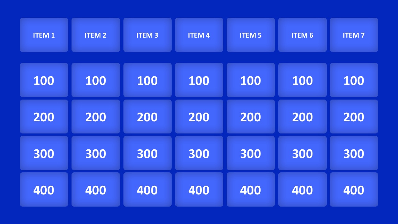 Jeopardy Template Ppt Pdf Template