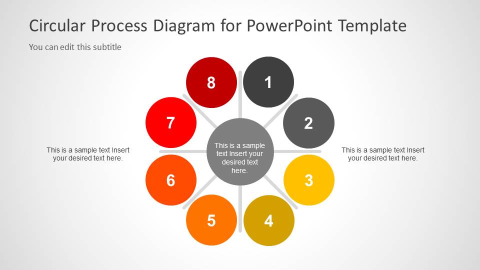 Creative Circular Process Diagram For Powerpoint 8 Steps Slidemodel 1936