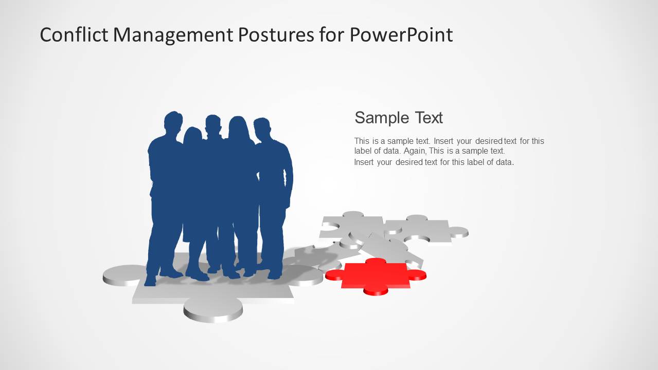 Conflict Management Postures For PowerPoint SlideModel