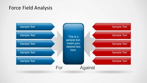 Force Field Analysis PowerPoint Template SlideModel