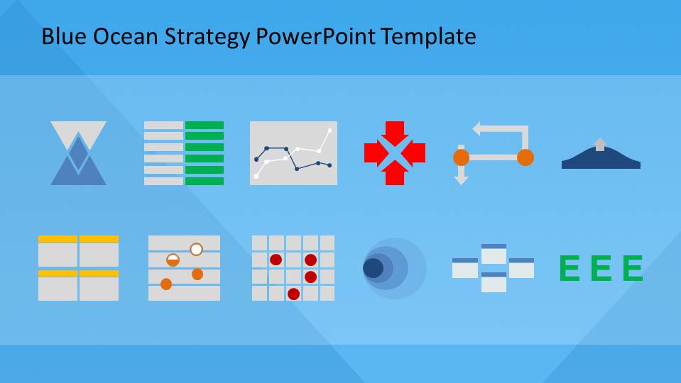 Blue Ocean Strategy PowerPoint Template SlideModel