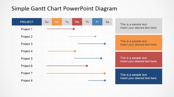 Simple Gantt Chart PowerPoint Diagram - SlideModel swim 16 wiring diagram 