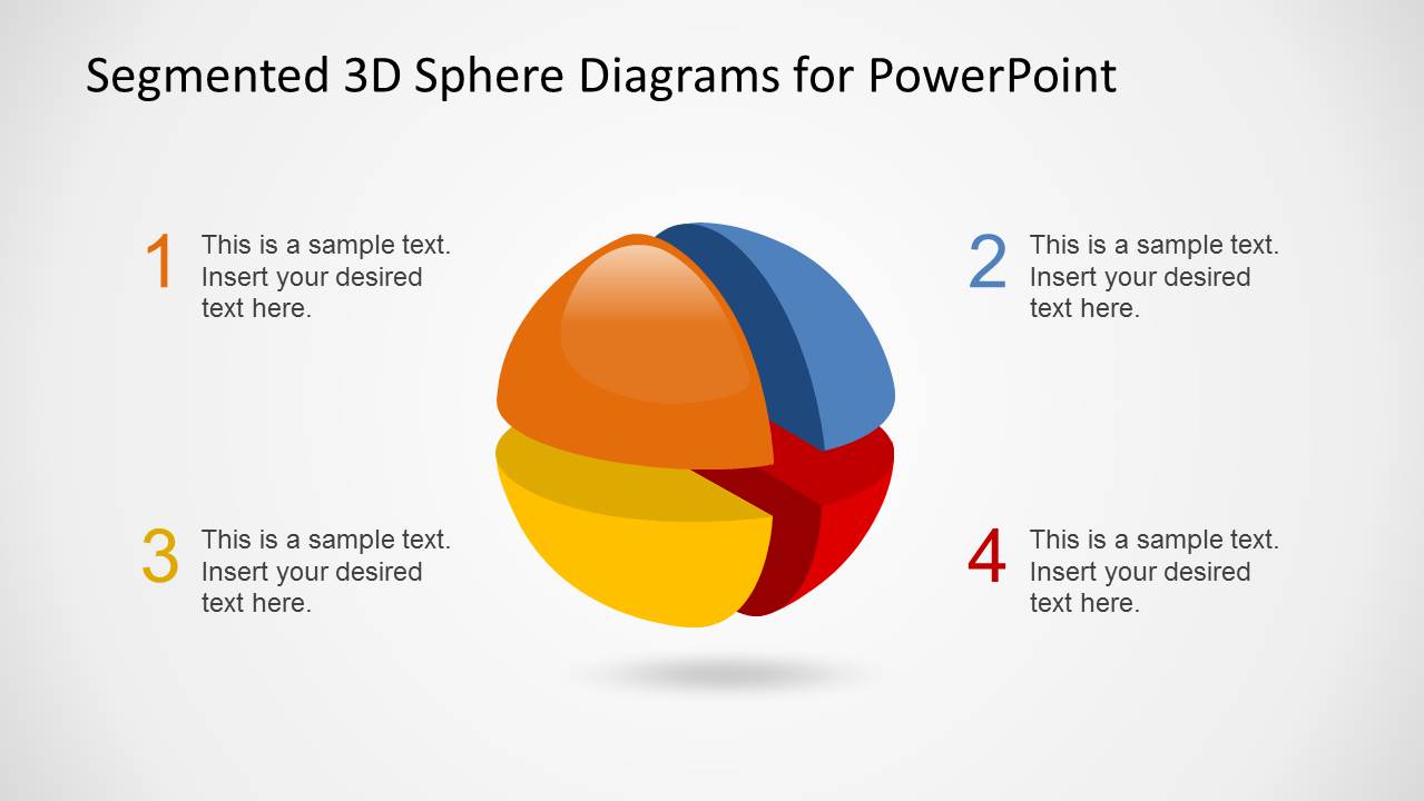 3d Segmented Spheres Diagram Template For Powerpoint Slidemodel