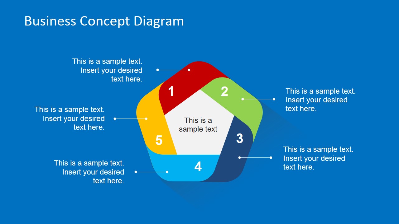 Flat Business Concept Diagram for PowerPoint - SlideModel