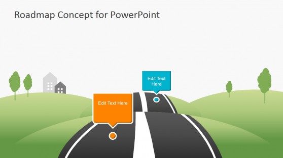 Creative Roadmap Concept Powerpoint Template Slidemodel 7498