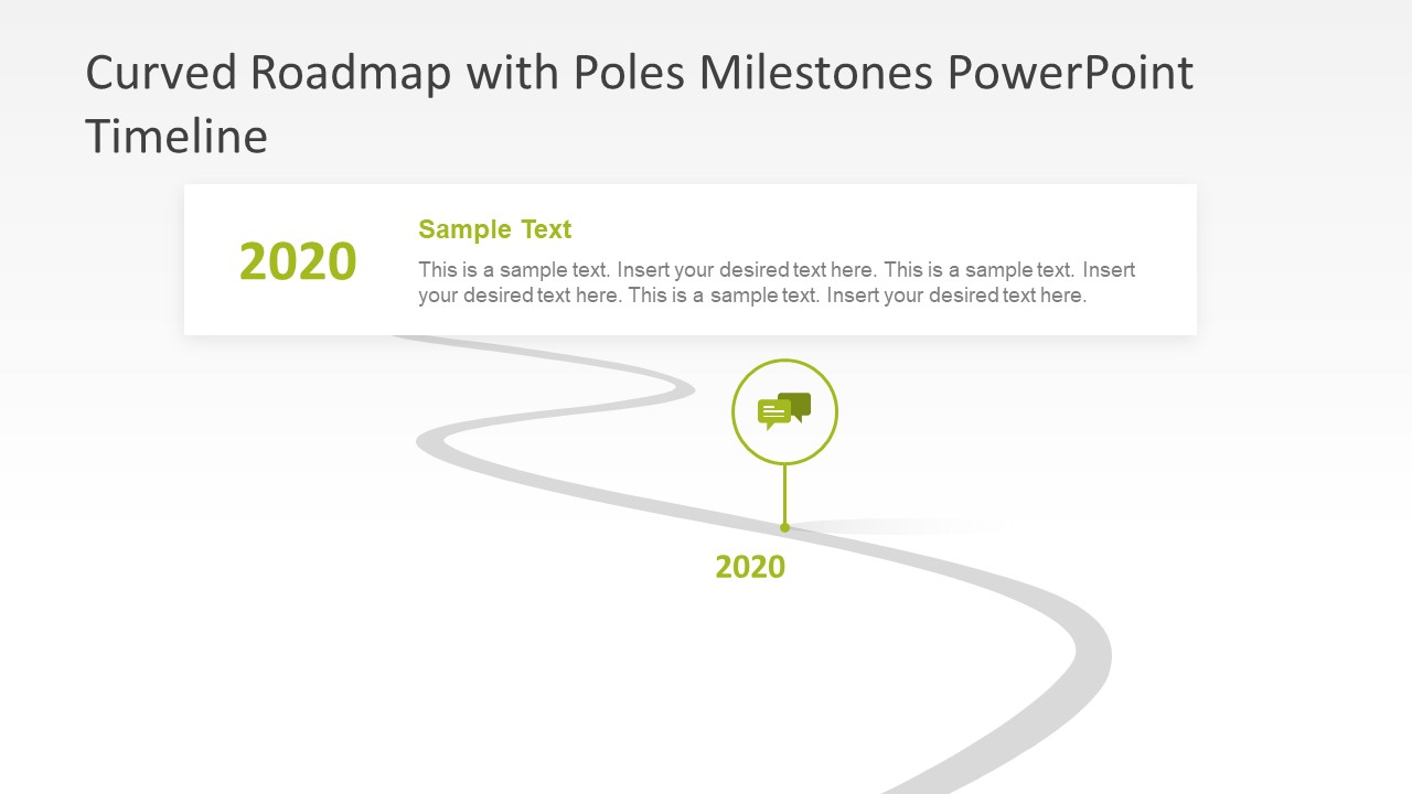 Curved Roadmap With Poles Milestones Powerpoint Timeline Slidemodel 6566 Hot Sex Picture 9443