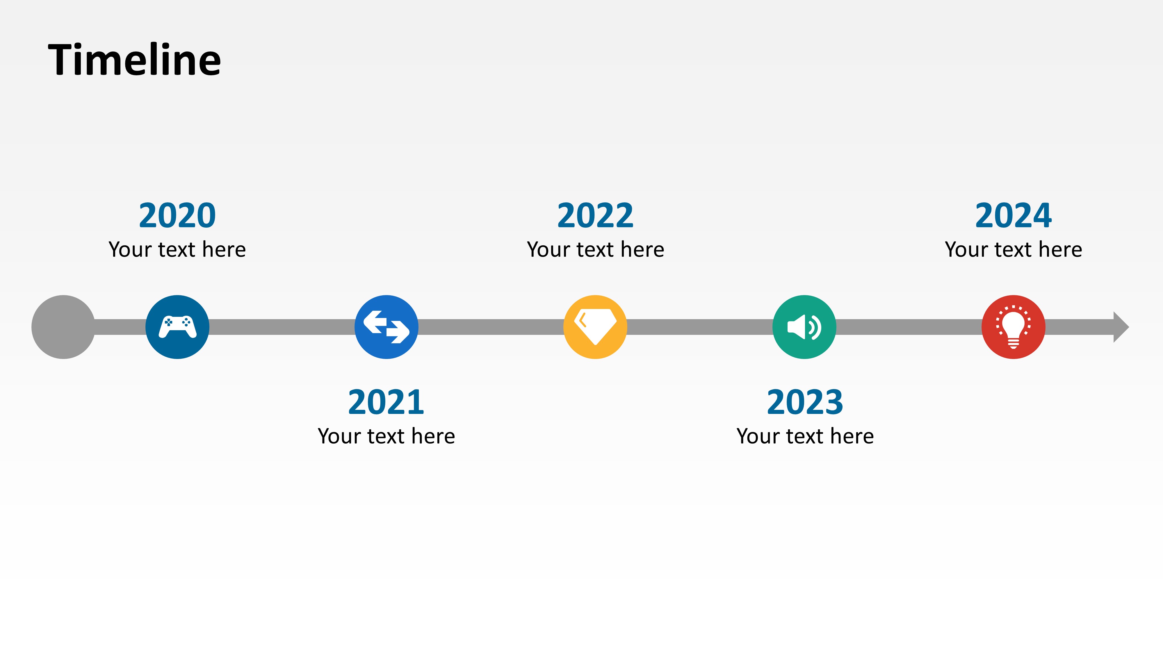 Animated Timeline Powerpoint Design Slidemodel