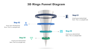 3D Cone Funnel Template for PowerPoint