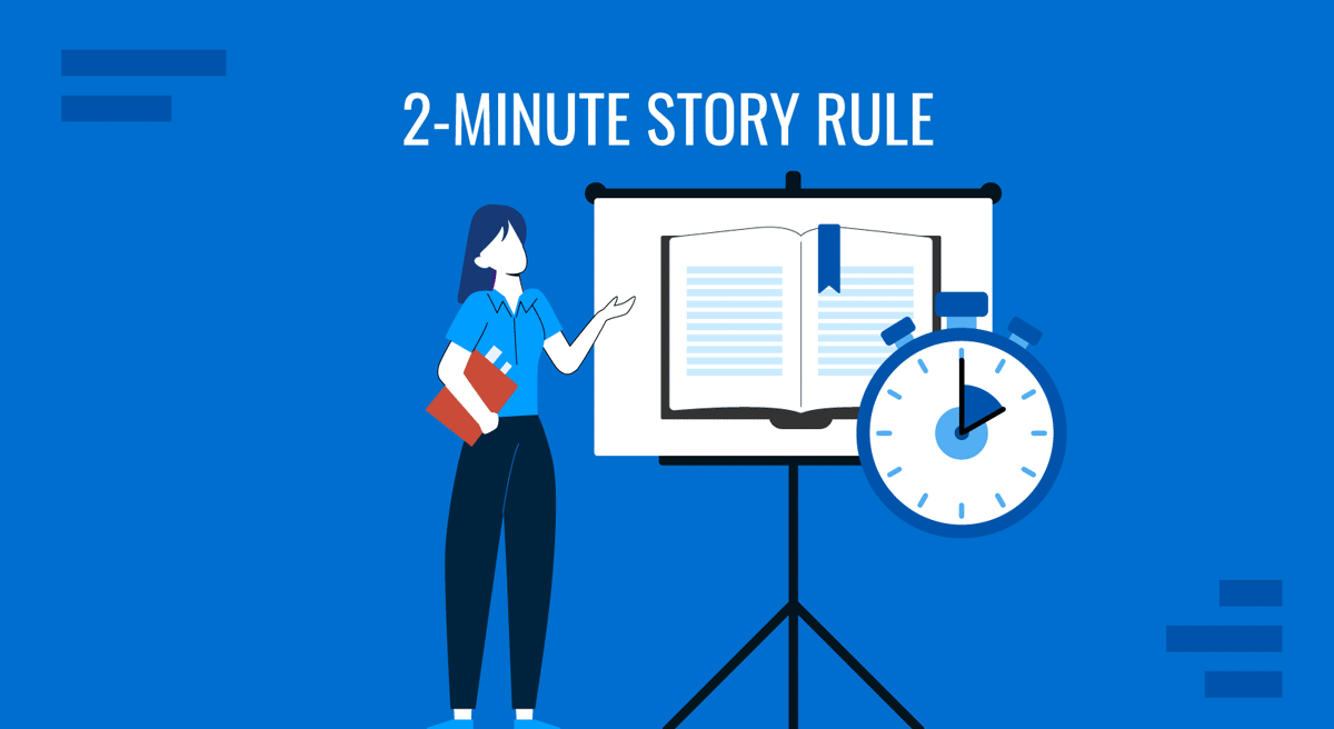 Cover for The 2-Minute Story Rule of Public Speaking by SlideModel