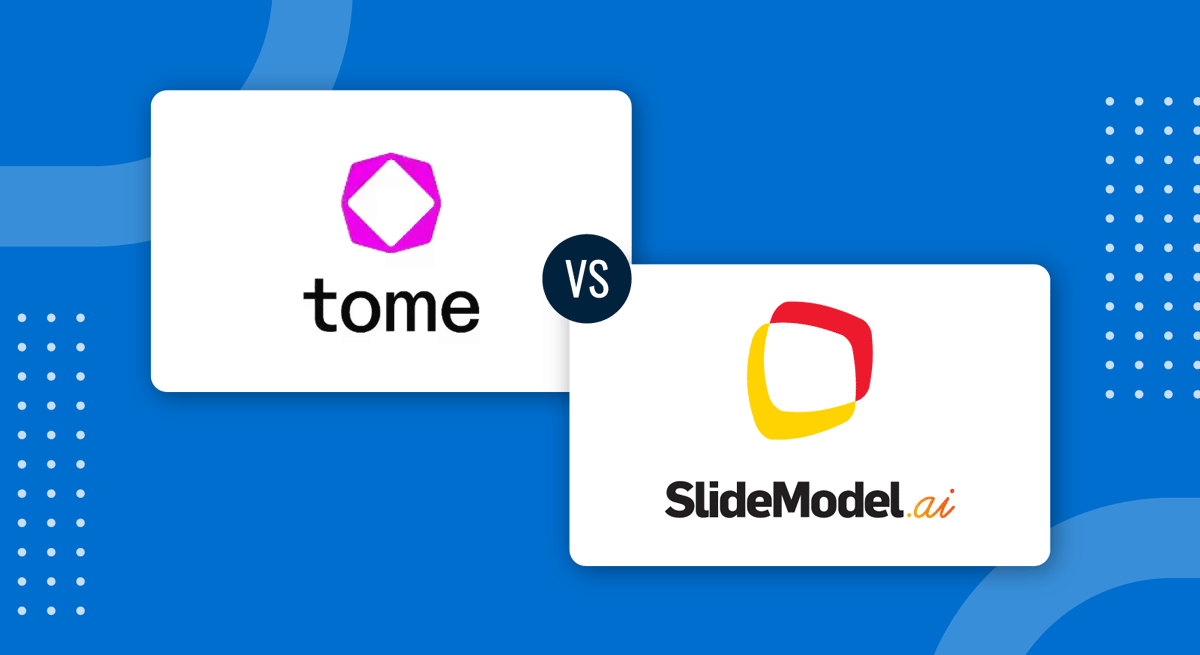 SlideModel AI vs Tome.App comparison AI presentation maker