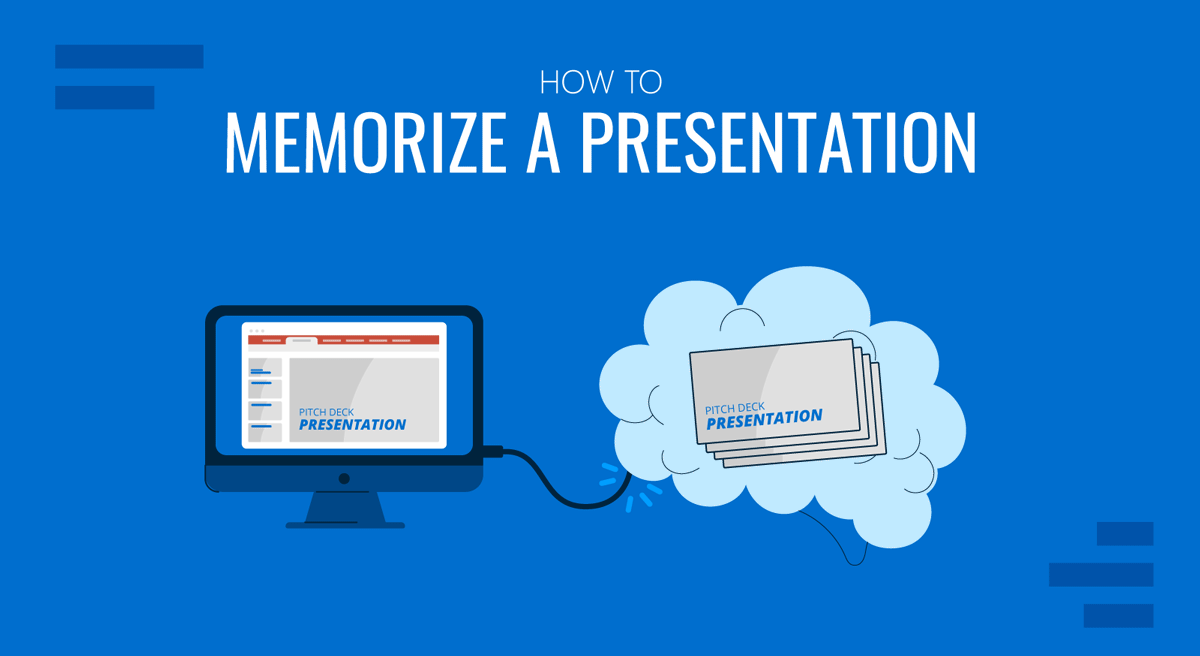 Cover for How to Memorize a Presentation Guide by SlideModel