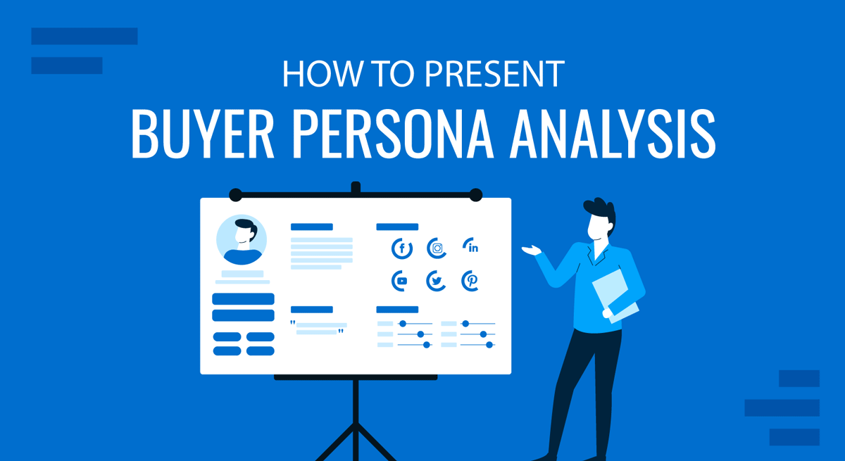 Cover for How to Present a Buyer Persona Analysis Guide by SlideModel