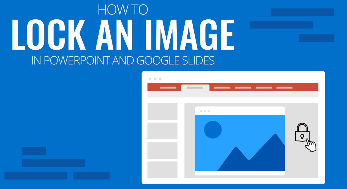 how to lock an image in PowerPoint and google slides cover