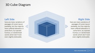 PPT Template Cube Diagram