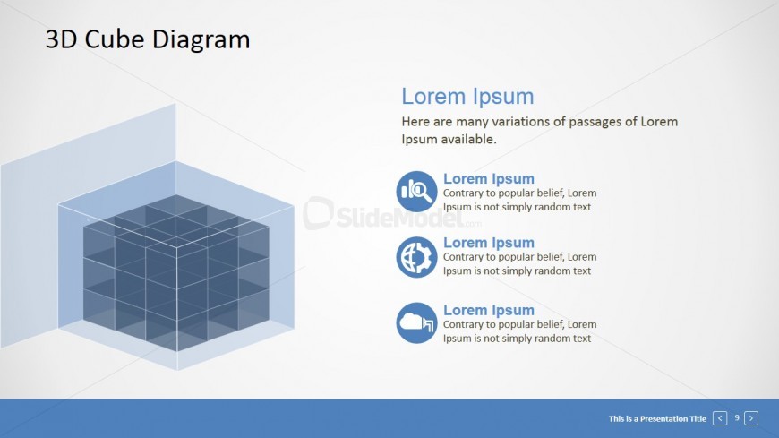 PowerPoint 3D Building Block Diagram