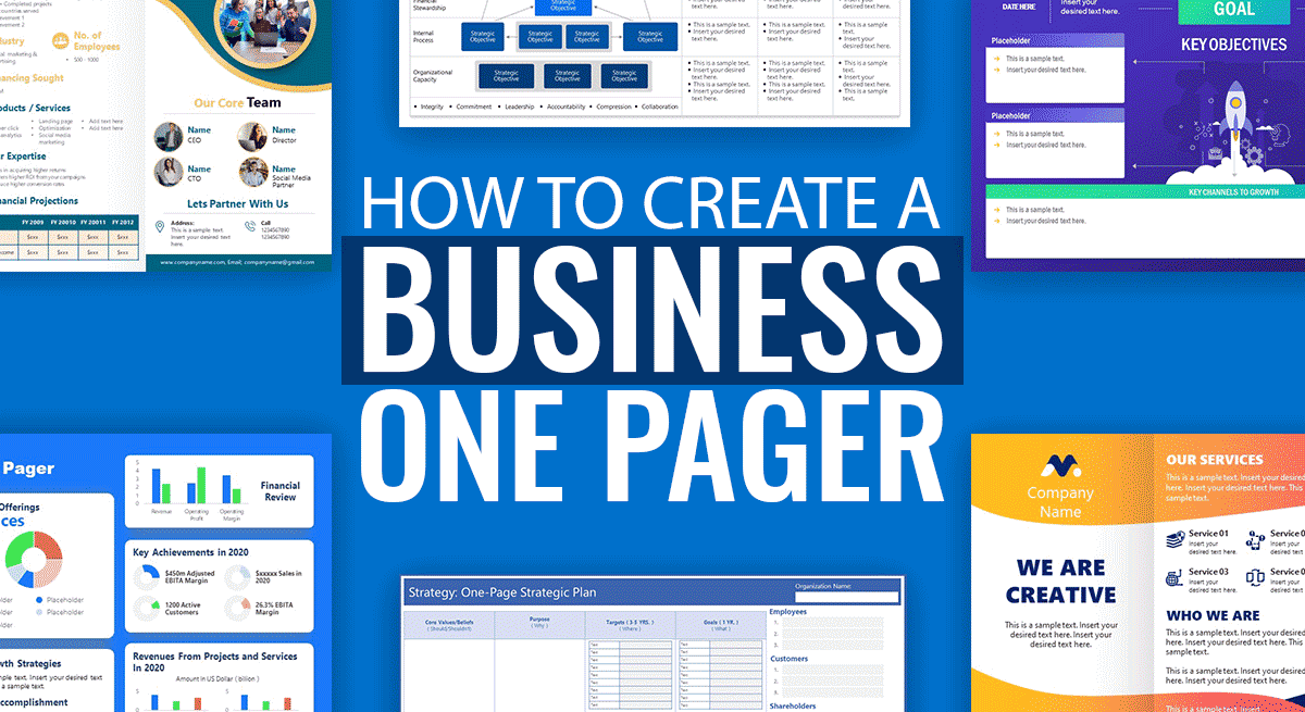 How to create a Business One Pager (Examples included) SlideModel