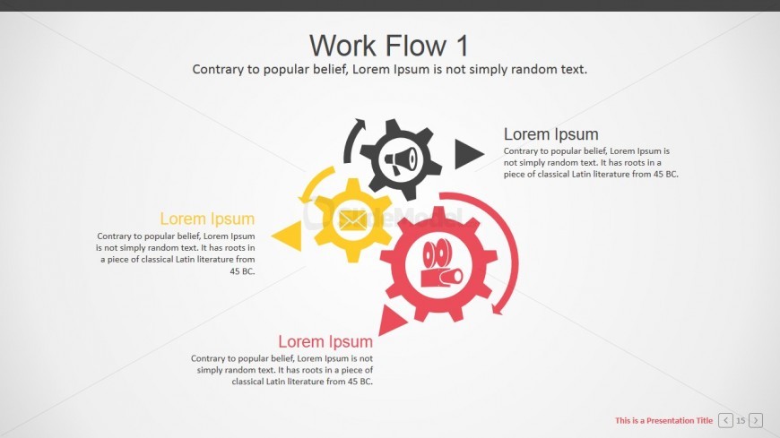 PowerPoint Clipart Featuring Gear Shapes