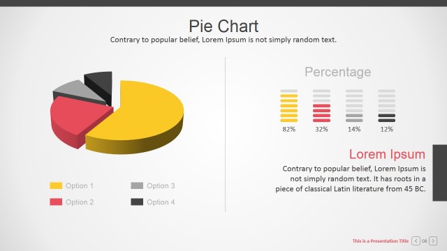 3D Branded Pie Chart for PowerPoint