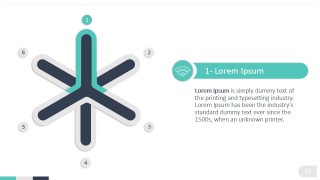 First Step Star PowerPoint Diagram