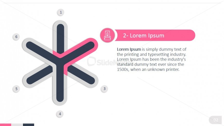 PPT 6 Steps Shapes