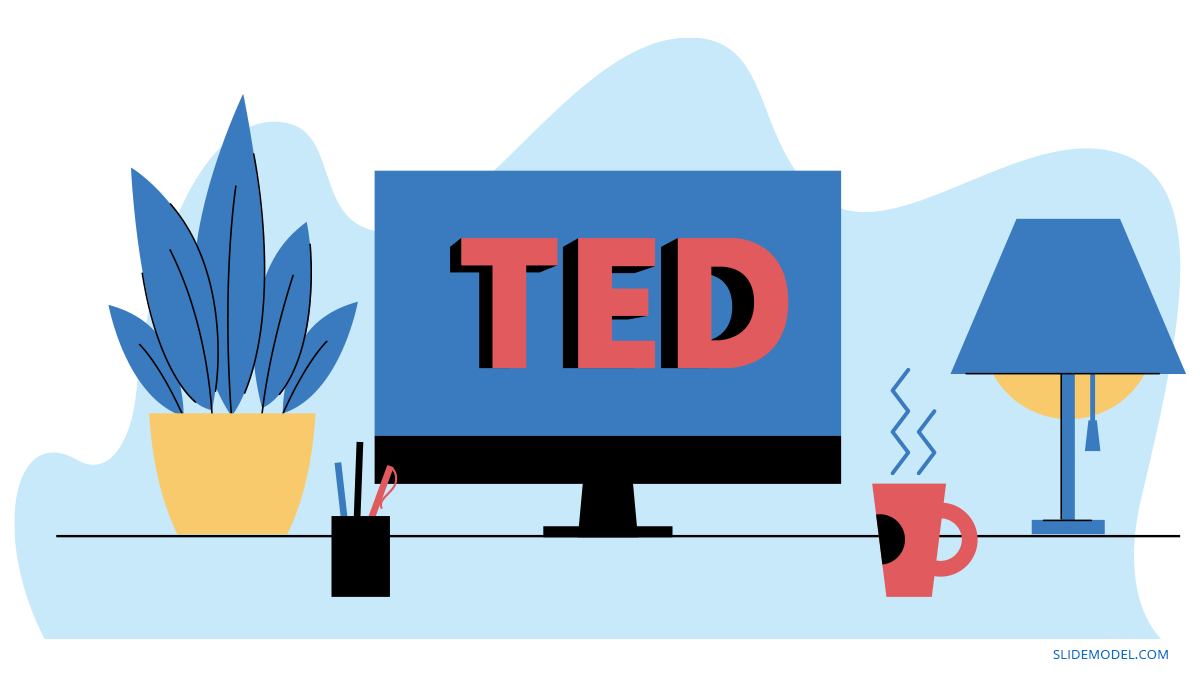 0003 Ted Talks Scene Ppt Template Slidemodel