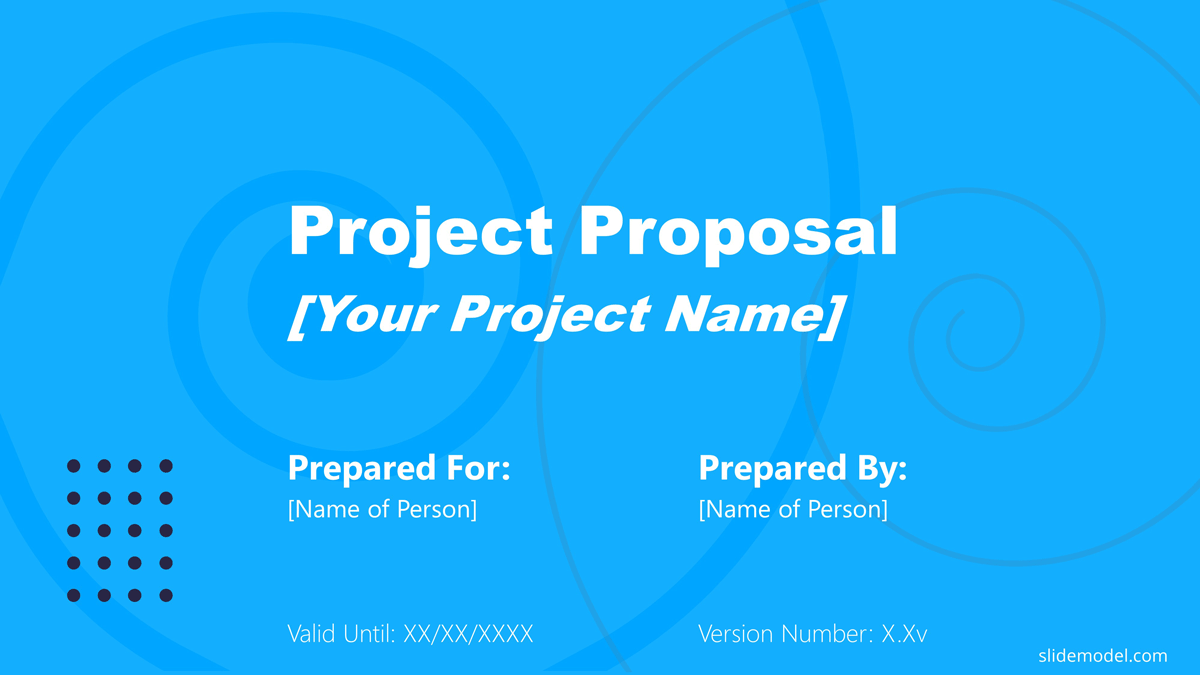 Project Proposal Template SlideModel Project Proposal Cover Slide Template