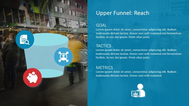 Upper Funnel Reach Step for PowerPoint