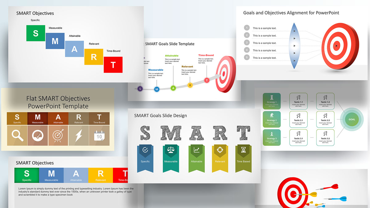 PPT Templates SlideModel SMART Goals SMART Goals PowerPoint Templates