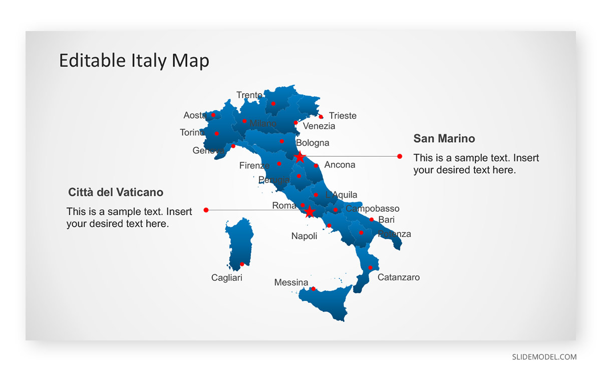 Italy And Europe Map 0008-Europe-Map-Italy-Rome-Powerpoint-Template - Slidemodel