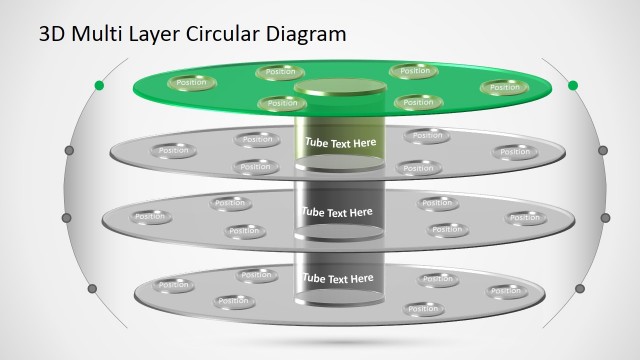 Layered PPT Template Circular Diagram