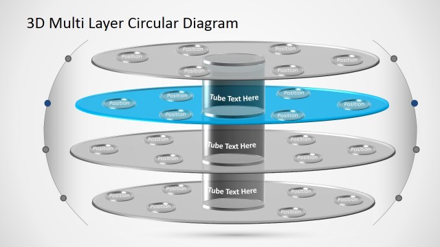 PowerPoint Diagram Circular Layers 3D
