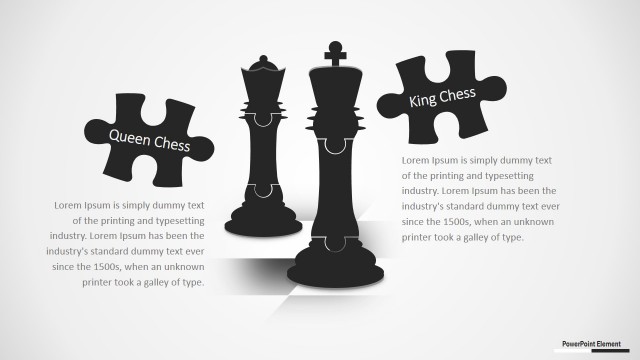 Puzzle Pieces Chess PPT Design