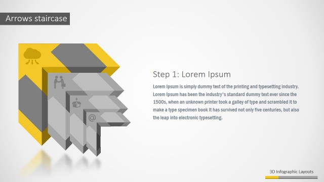 Infographic 3D Arrows Diagram Template