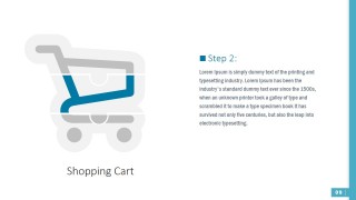 PowerPoint Shapes of Jigsaw Puzzle Shopping Cart