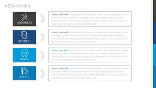 PPT Matrix Design for Marketing AIDA Model