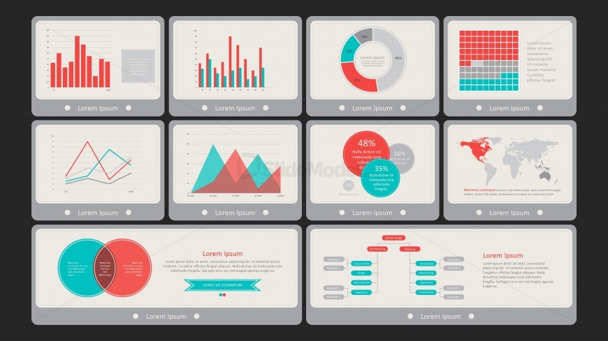 powerpoint dashboard template flat vintage slidemodel powerpoint dashboard templates