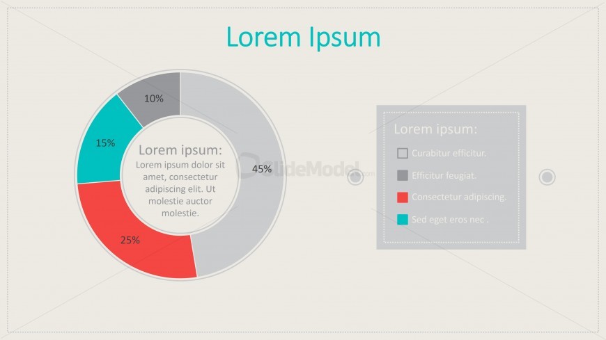 PPT Vintage Data Driven Donut Chart