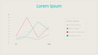 PPT Data Driven Line Chart Vintage