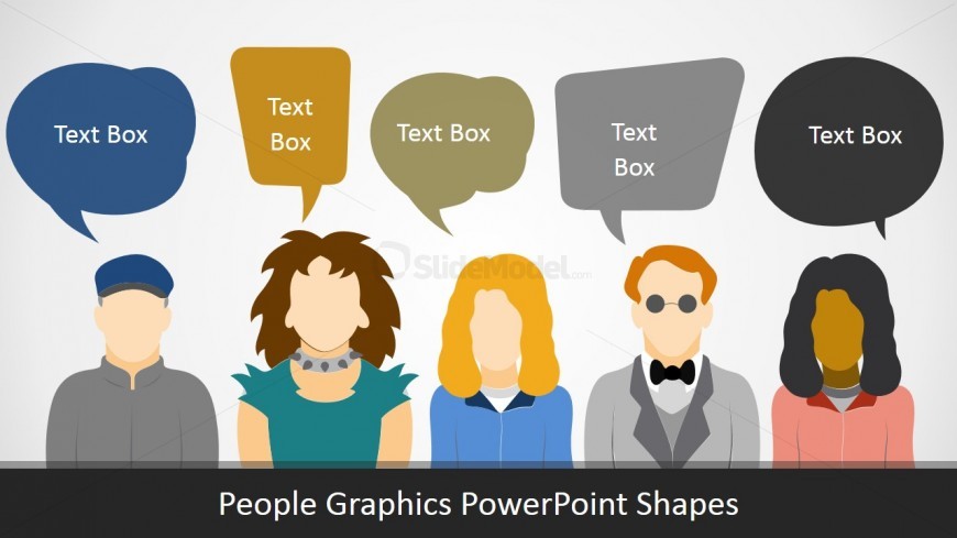 PPT Template of People Silhouettes