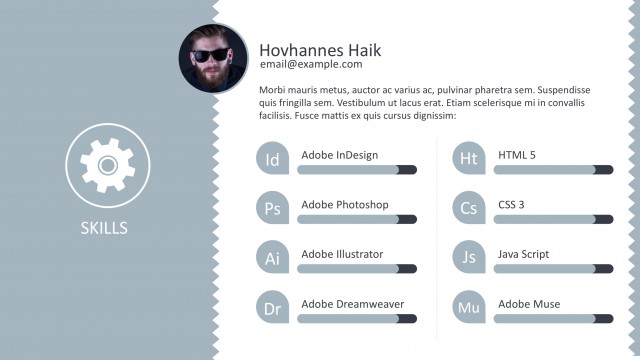 Skills Slide for CV in PowerPoint