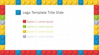 PPT Template Lego Theme Options Menu