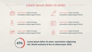 Flat Business Process Icon PowerPoint Infographics