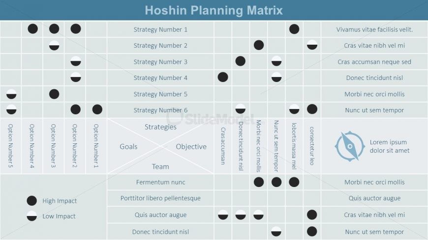 X Matrix Design Template