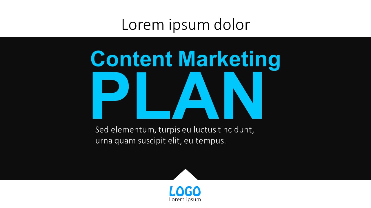 Business Content Marketing Plan Flat PowerPoint