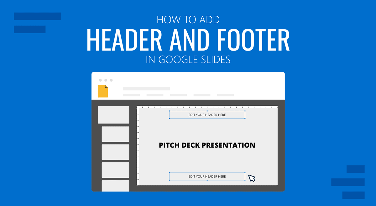 google presentation edit footer