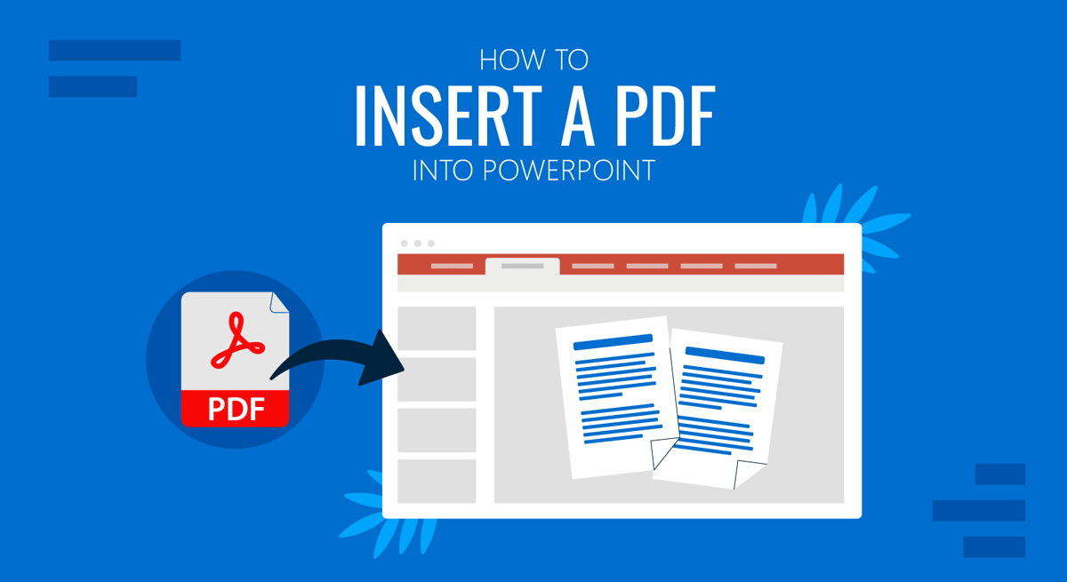 Couverture expliquant comment insérer un PDF dans PowerPoint