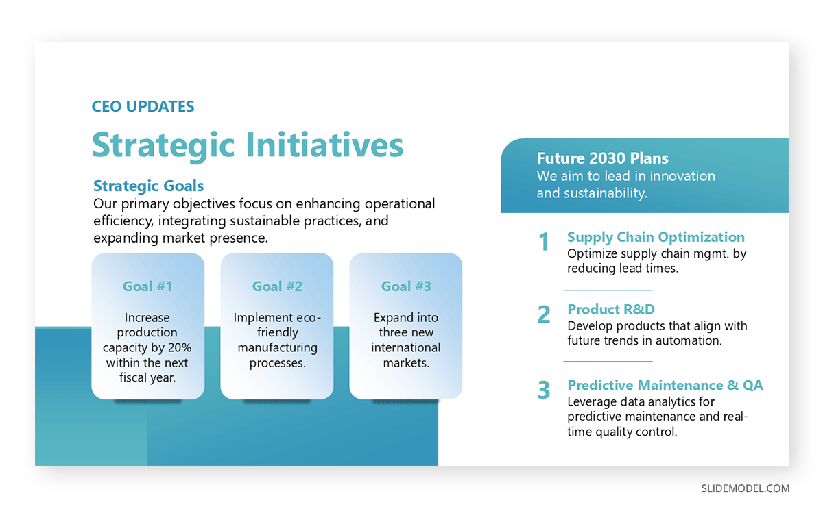 Consistent styling in slides rule of PowerPoint presentation