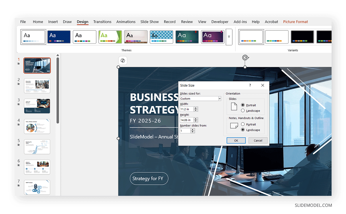 Adjusting slide size for LinkedIn carousel