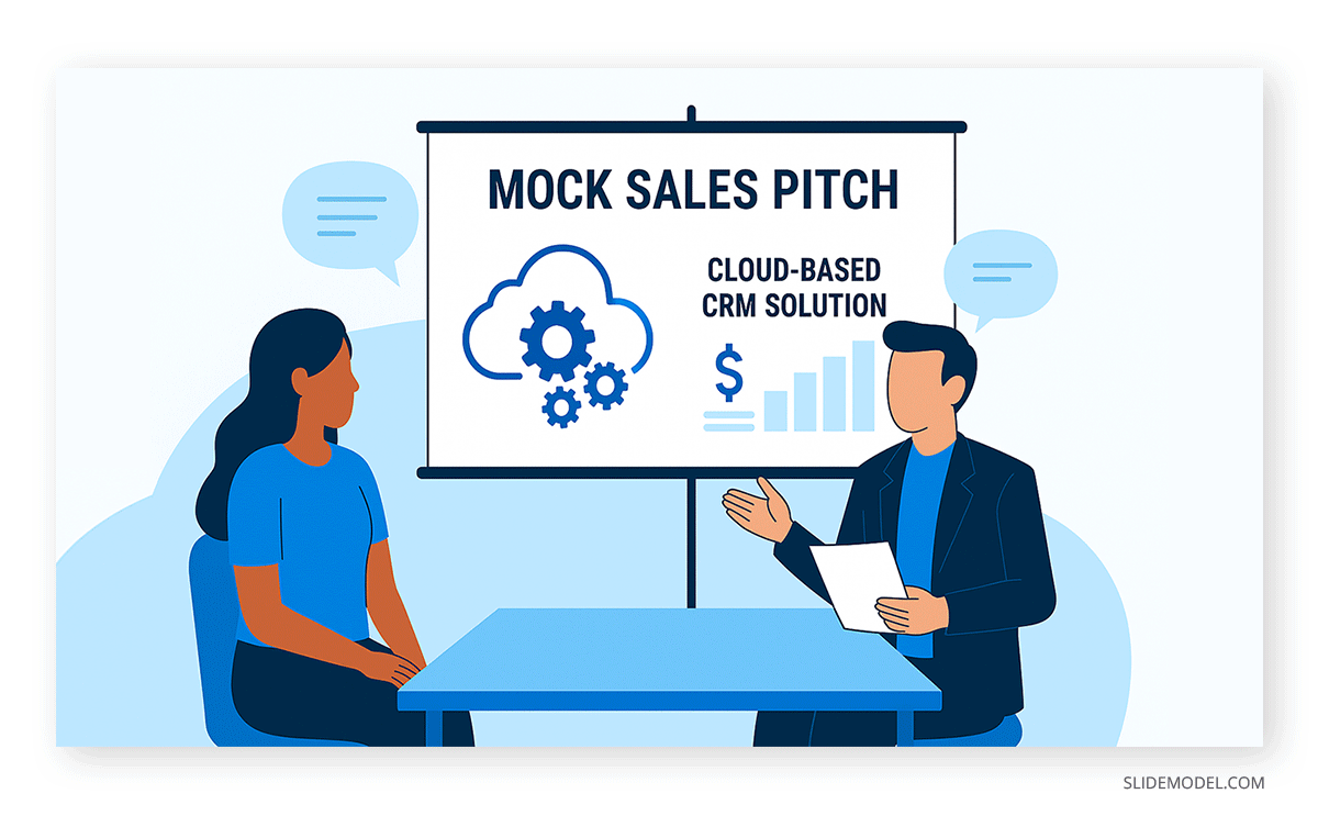 How to do a mock sales pitch interview